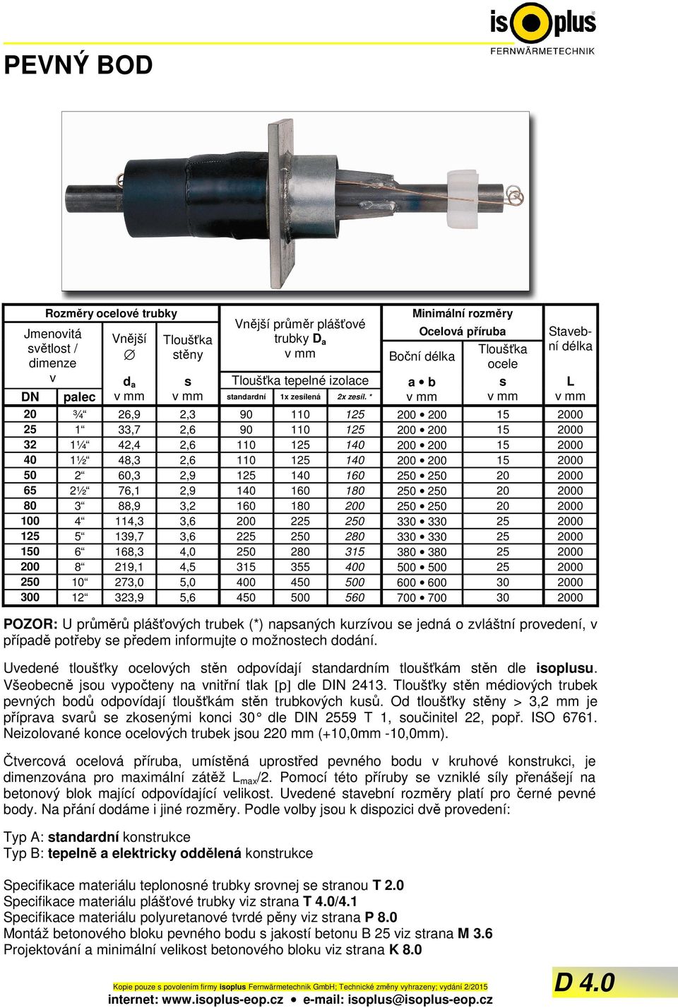 * Minimální rozměry Ocelová příruba Boční délka a b v mm Tloušťka ocele s v mm Stavební délka L v mm ¾ 26,9 2,3 90 110 0 0 15 00 1 33,7 2,6 90 110 0 0 15 00 1¼ 42,4 2,6 110 1 0 0 15 00 1½ 48,3 2,6