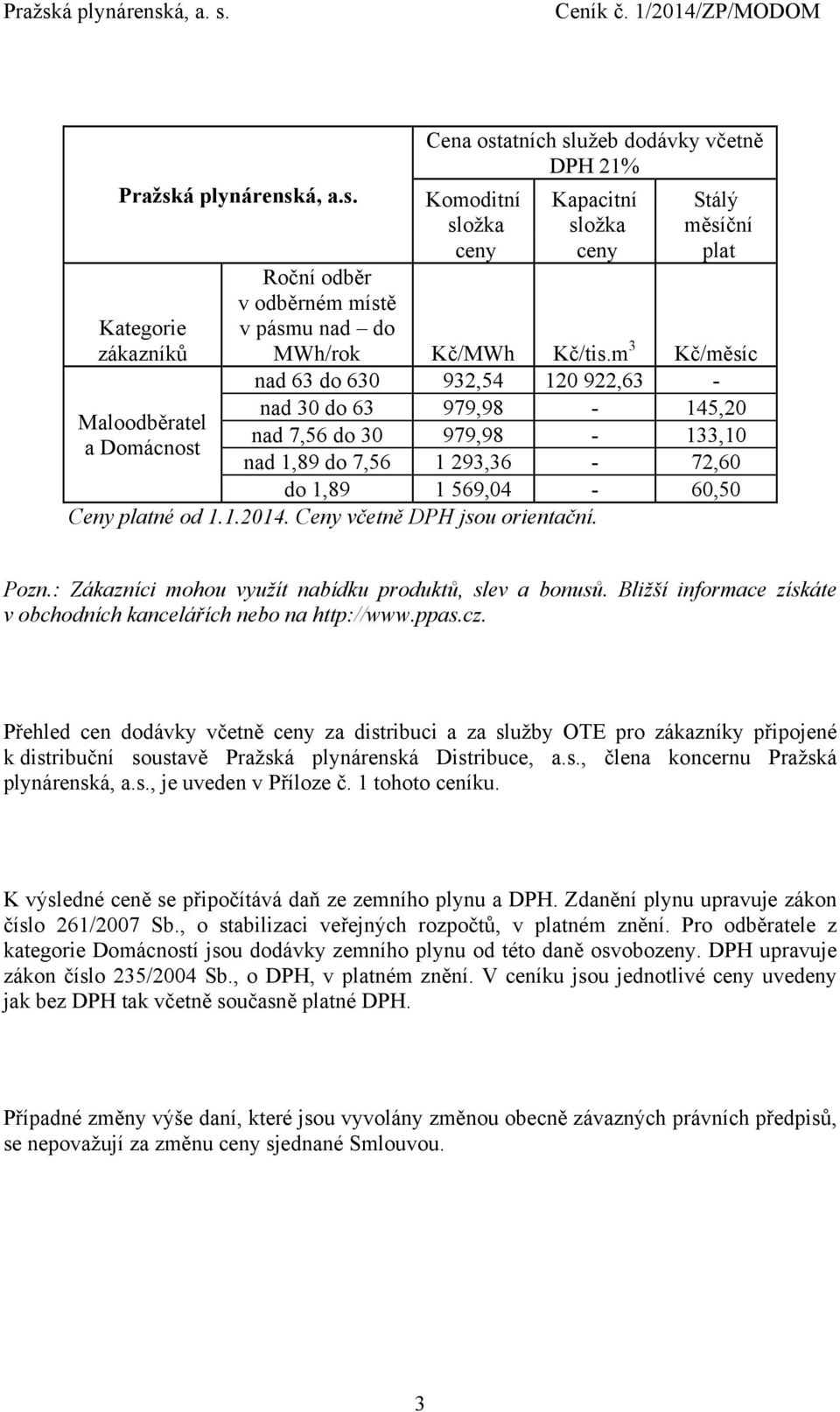 Ceny včetně DPH jsou orientační. Pozn.: Zákazníci mohou využít nabídku produktů, slev a bonusů. Bližší informace získáte v obchodních kancelářích nebo na http://www.ppas.cz.