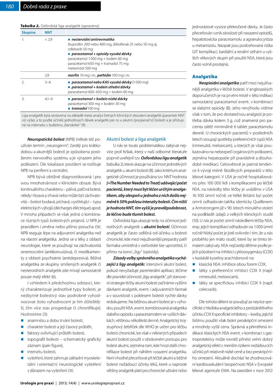 9 morfin 10 mg i.m., pethidin 100 mg i.m. 2. 3 4 paracetamol nebo KAS vysoké dávky (1 000 mg) paracetamol + kodein střední dávky paracetamol 600 650 mg + kodein 60 mg 3.