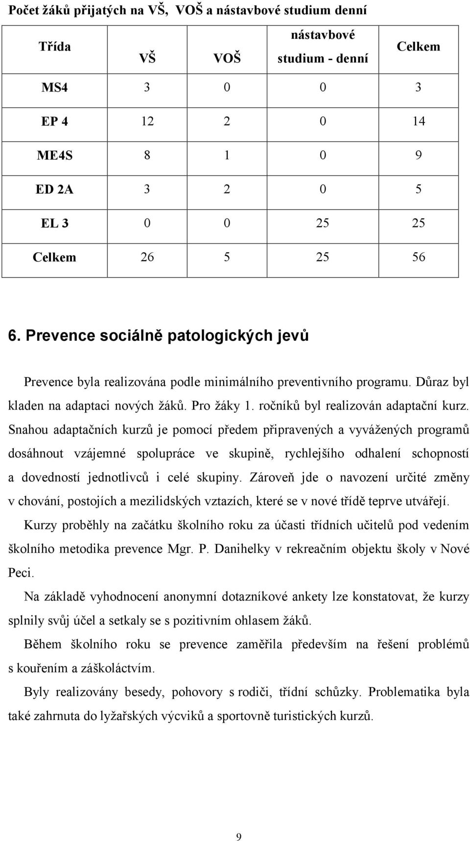 Snahou adaptačních kurzů je pomocí předem připravených a vyvážených programů dosáhnout vzájemné spolupráce ve skupině, rychlejšího odhalení schopností a dovedností jednotlivců i celé skupiny.