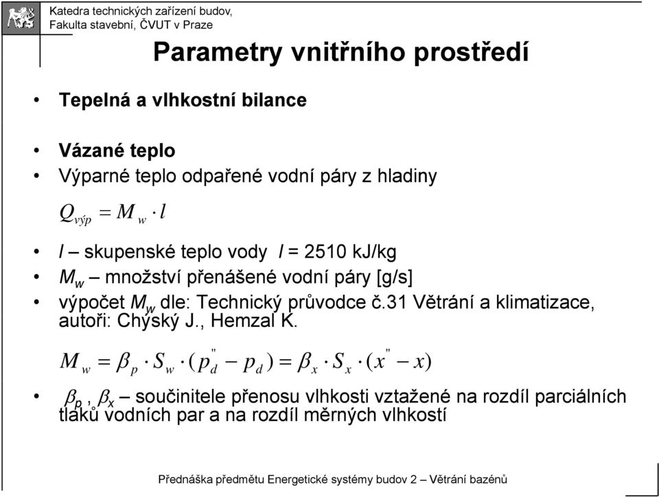 Technický průvodce č.31 Větrání a klimatizace, autoři: Chýský J., Hemzal K.