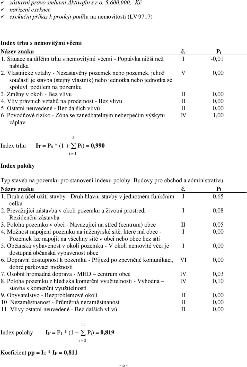 Vlastnické vztahy - Nezastavěný pozemek nebo pozemek, jehož V 0,00 součástí je stavba (stejný vlastník) nebo jednotka nebo jednotka se spoluvl. podílem na pozemku 3.