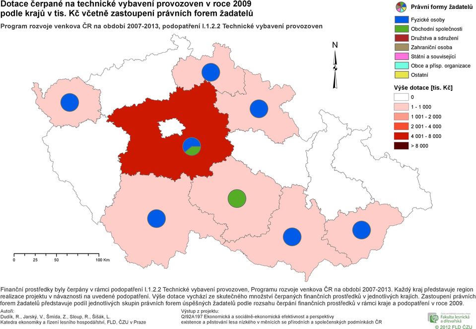 Kč] 1-1 1 1-2 2 1-4 4 1-8 > 8 Finanční prostředky byly čerpány v rámci podopatření I.1.2.2 Technické vybavení provozoven, Programu rozvoje venkova ČR na období 27-213.