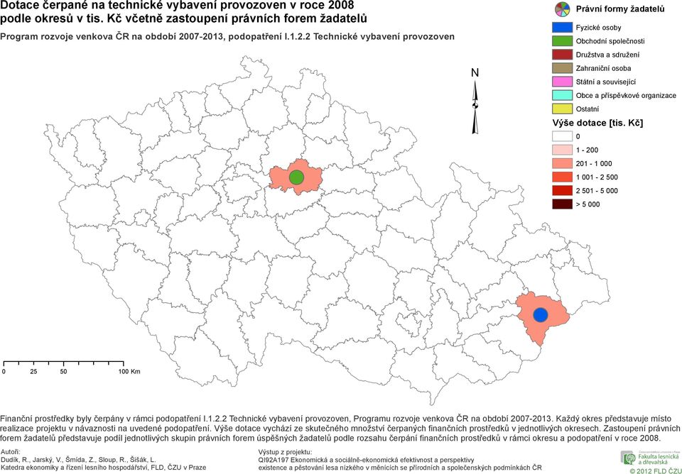 Kč] 1-2 21-1 1 1-2 5 2 51-5 > 5 Finanční prostředky byly čerpány v rámci podopatření I.1.2.2 Technické vybavení provozoven, Programu rozvoje venkova ČR na období 27-213.