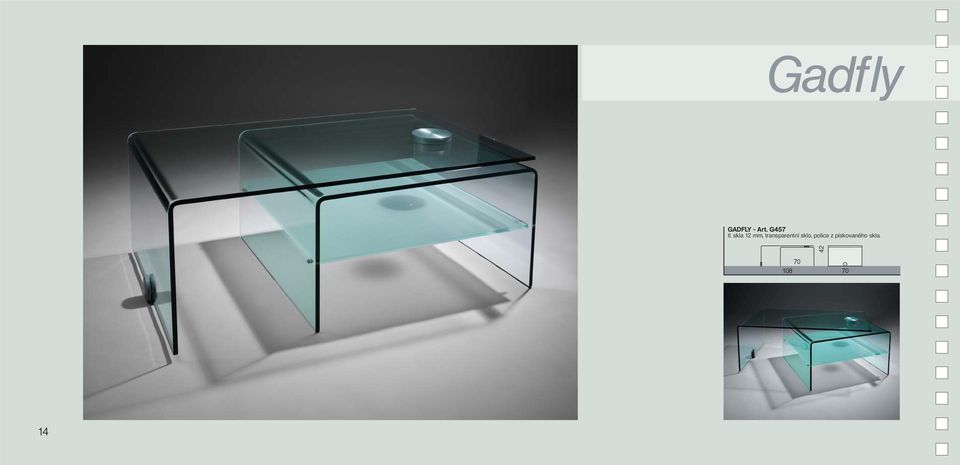 skla 12 mm, transparentní
