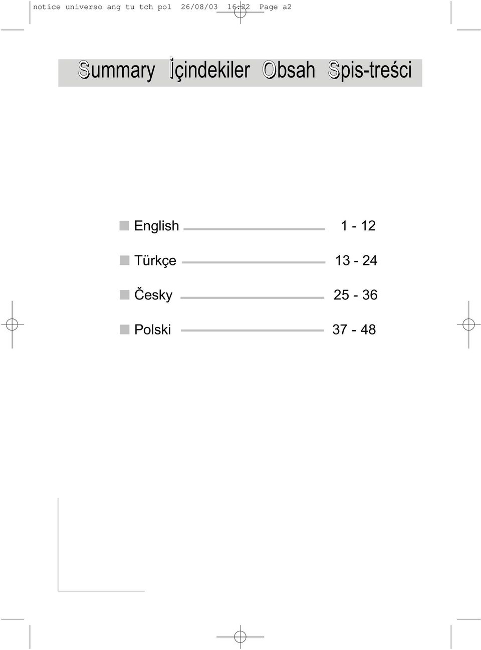 çindekiler bsah pis-treści English