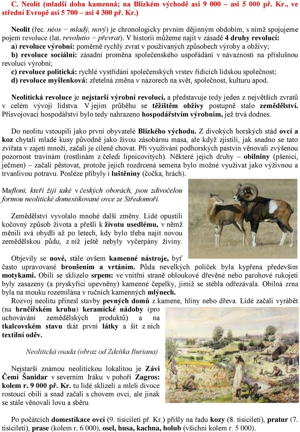 V historii můžeme najít v zásadě 4 druhy revolucí: a) revoluce výrobní: poměrně rychlý zvrat v používaných způsobech výroby a obživy; b) revoluce sociální: zásadní proměna společenského uspořádání v