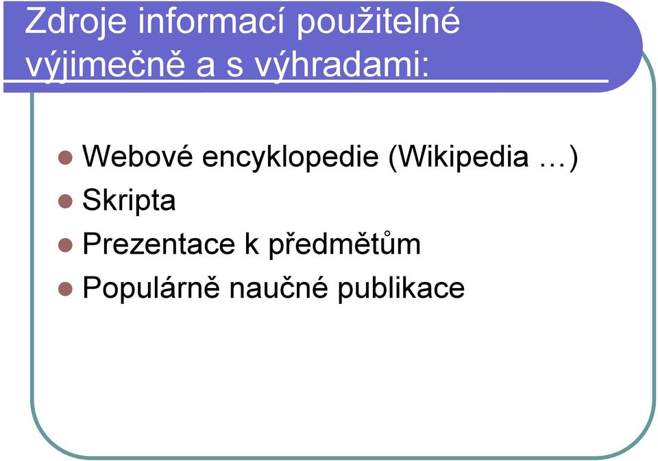 encyklopedie (Wikipedia ) Skripta