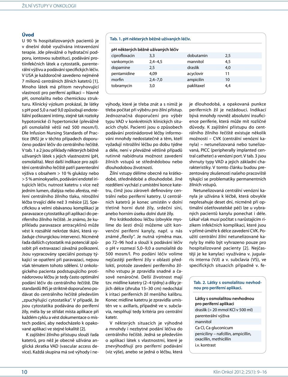 paklitaxel 4,4 Úvod U 90 % hospitalizovaných pacientů je v dnešní době využívána intravenózní terapie.