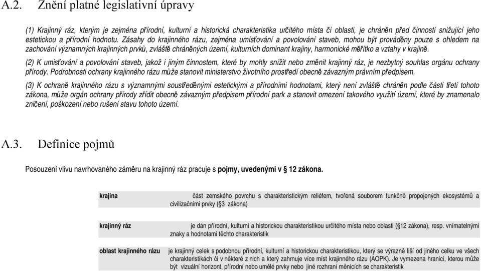 Zásahy do krajinného rázu, zejména umísťování a povolování staveb, mohou být prováděny pouze s ohledem na zachování významných krajinných prvků, zvláště chráněných území, kulturních dominant krajiny,