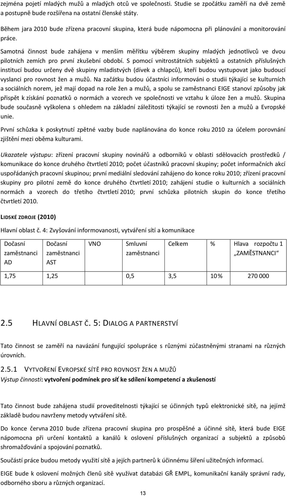 Samotná činnost bude zahájena v menším měřítku výběrem skupiny mladých jednotlivců ve dvou pilotních zemích pro první zkušební období.