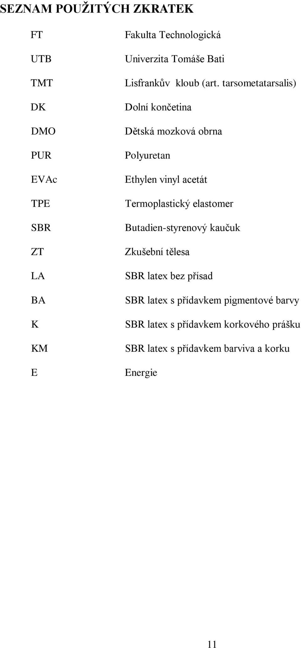 tarsometatarsalis) Dolní končetina Dětská mozková obrna Polyuretan Ethylen vinyl acetát Termoplastický