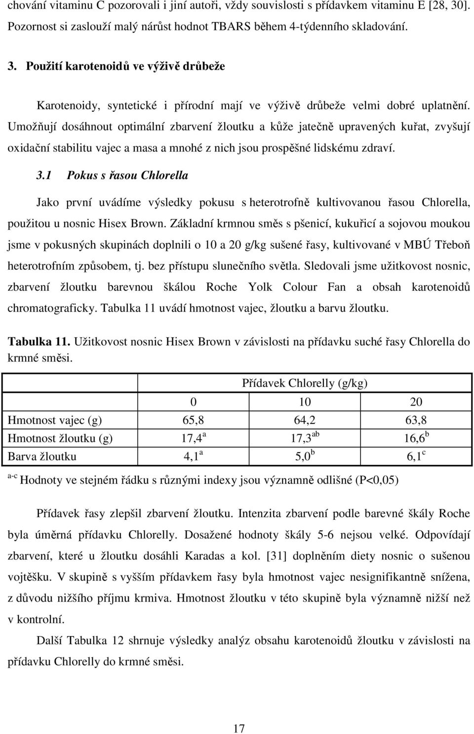 Použití karotenoidů ve výživě drůbeže Karotenoidy, syntetické i přírodní mají ve výživě drůbeže velmi dobré uplatnění.