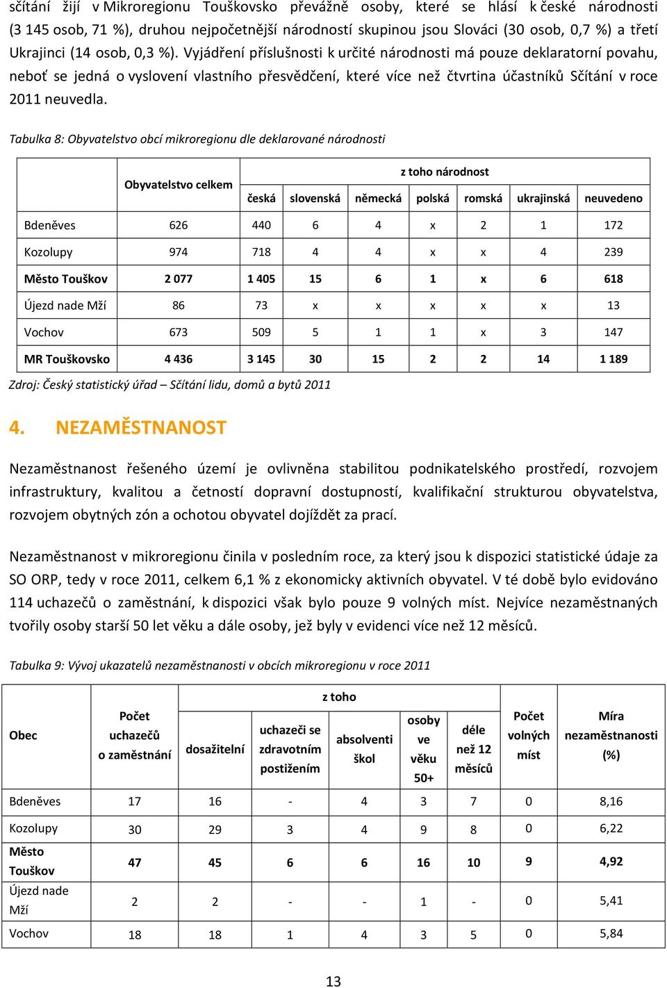 Vyjádření příslušnosti k určité národnosti má pouze deklaratorní povahu, neboť se jedná o vyslovení vlastního přesvědčení, které více než čtvrtina účastníků Sčítání v roce 2011 neuvedla.