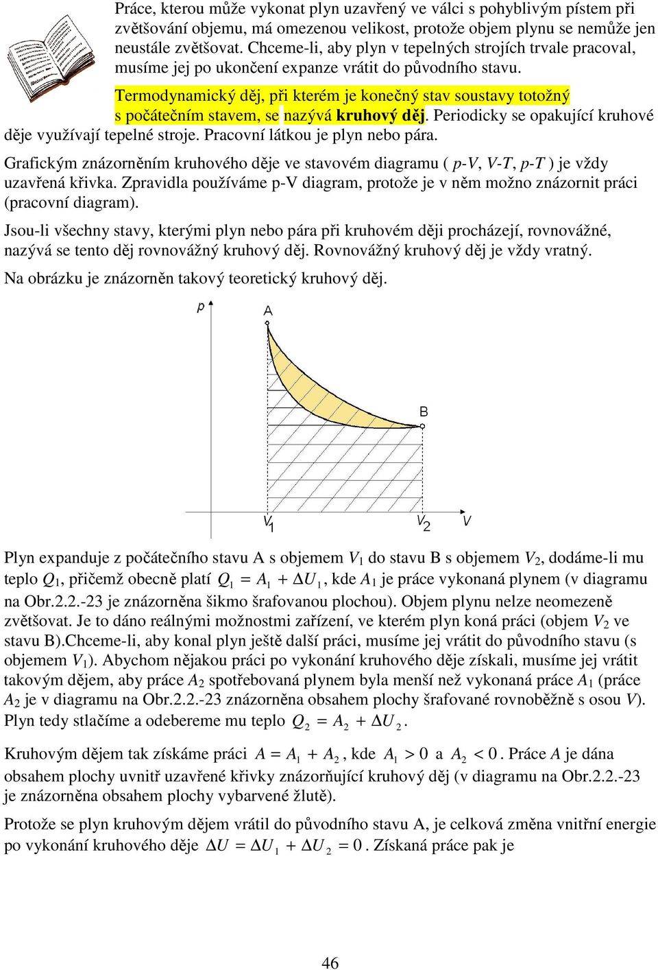 látkou j lyn nbo ára Grafickým znázorněním kruhového ěj v stavovém iagramu ( -, -, - ) j vžy uzavřná křivka Zravila oužívám - iagram, rotož j v něm možno znázornit ráci (racovní iagram) Jsou-li