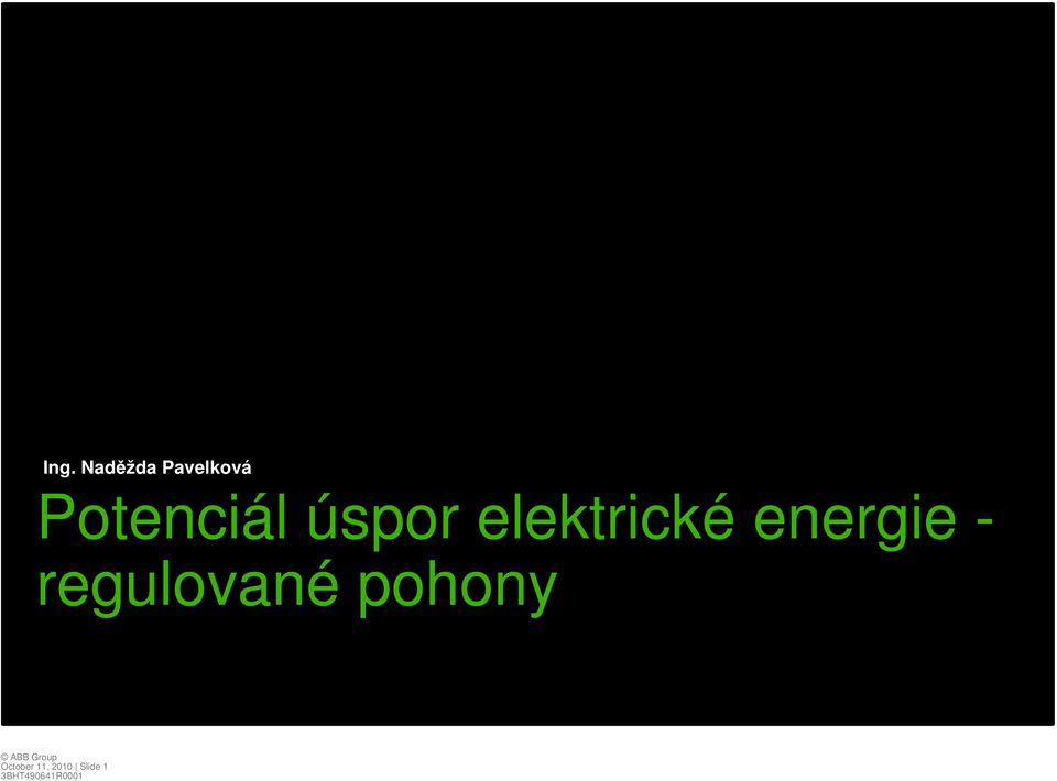 energie - regulované pohony