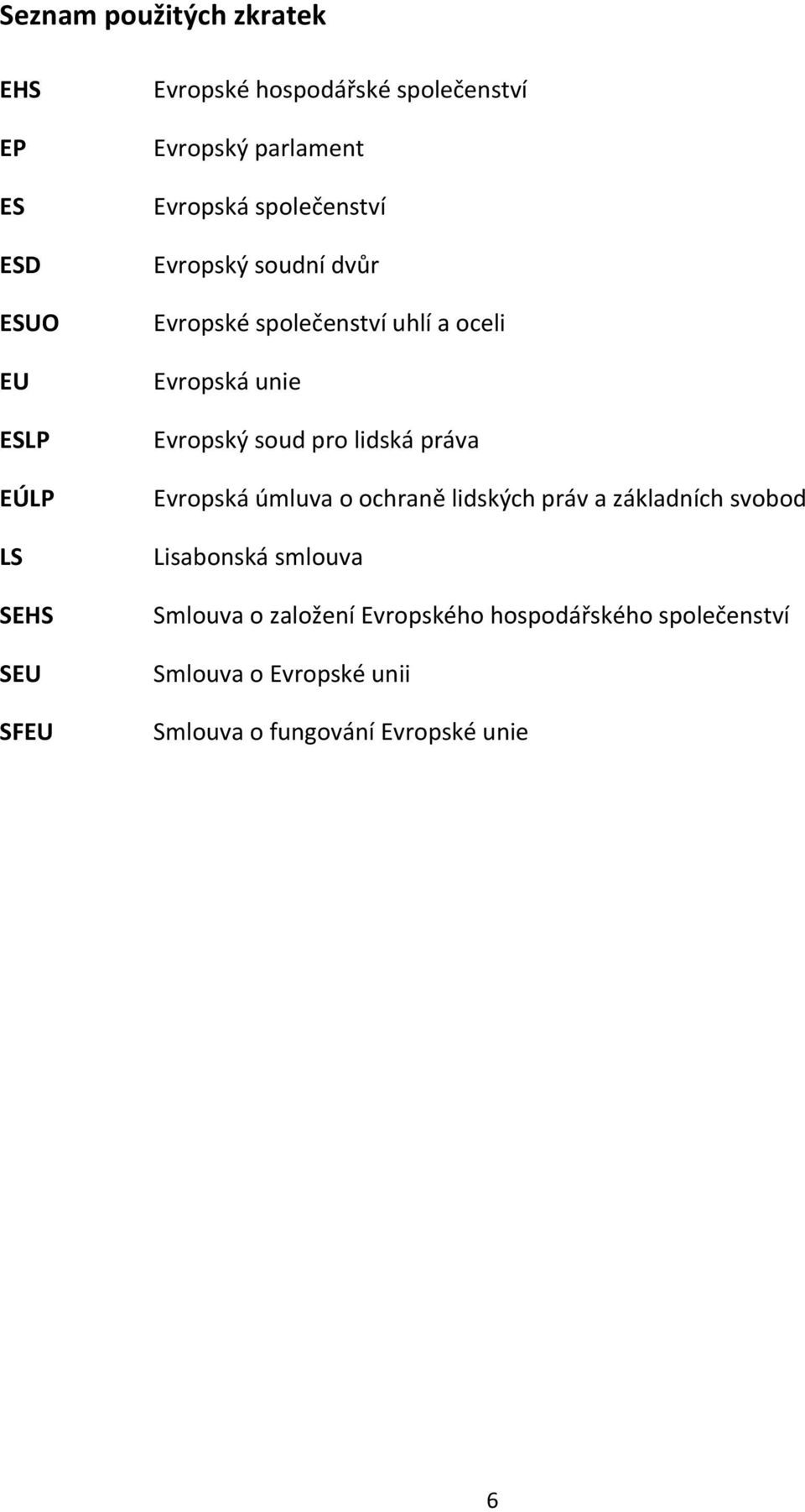 Evropský soud pro lidská práva Evropská úmluva o ochraně lidských práv a základních svobod Lisabonská smlouva