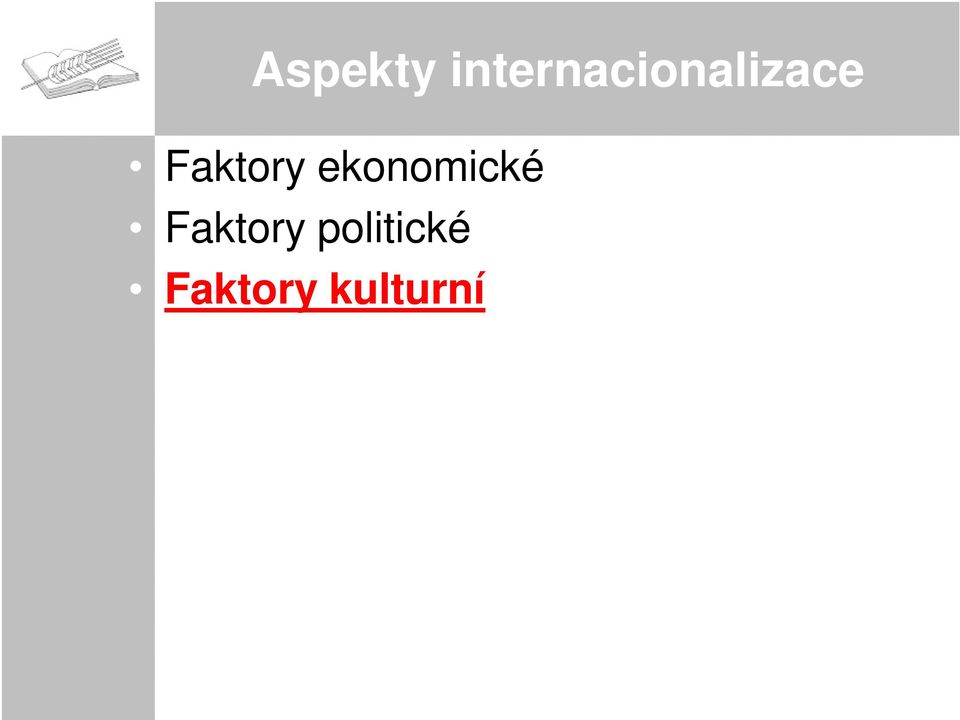 Faktory ekonomické