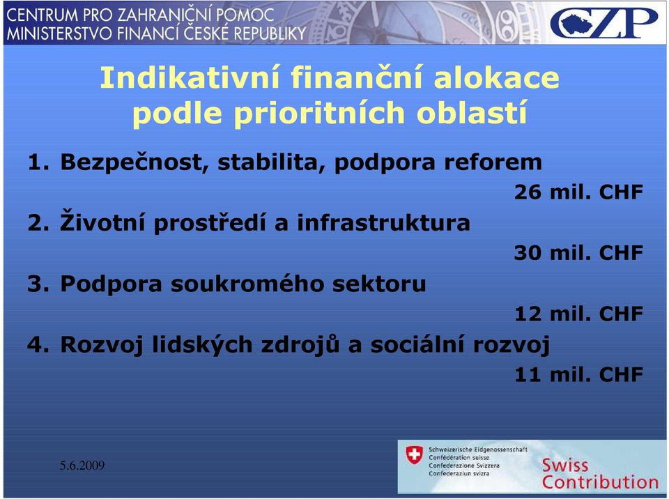 Životní prostředí a infrastruktura 3.