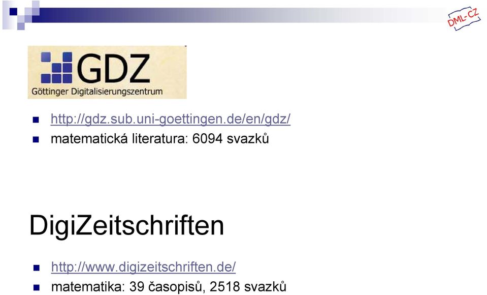 svazků DigiZeitschriften http://www.