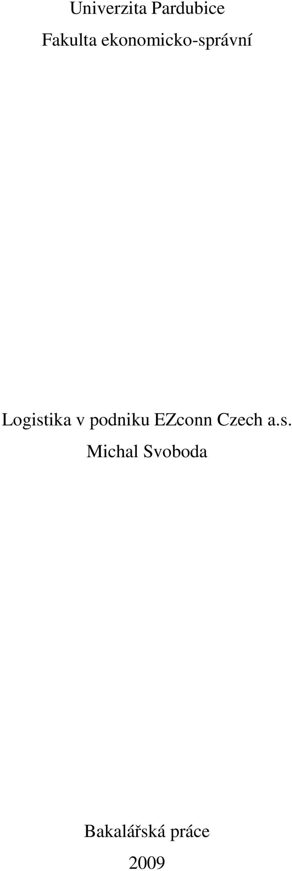 podniku EZconn Czech a.s.