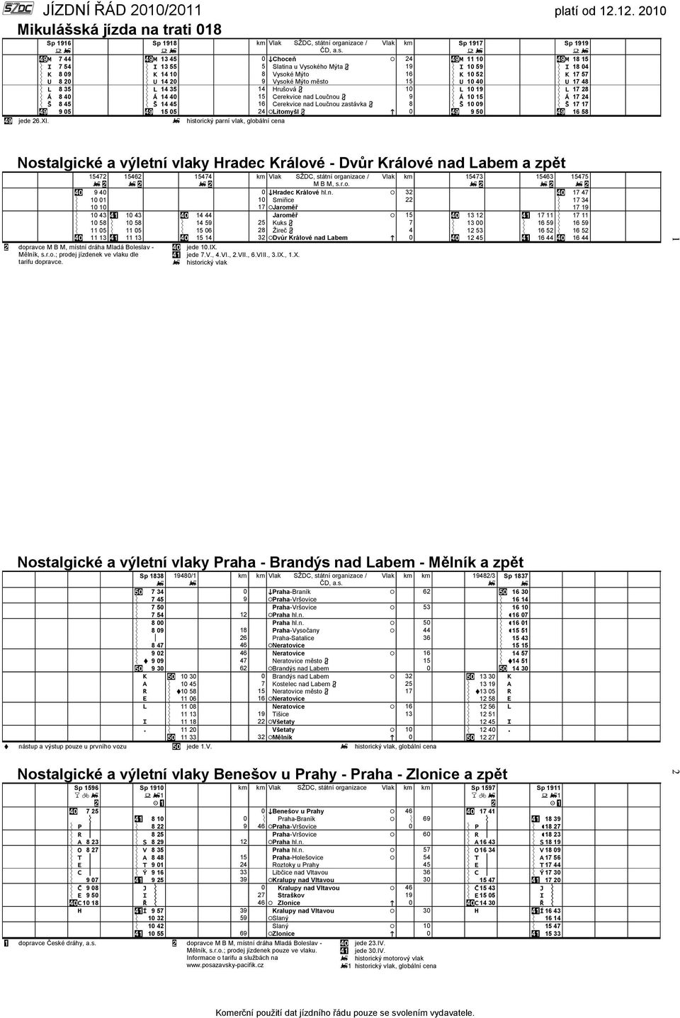 8 40 Ý Á 14 40 15 Cerekvice nad Loučnou 3 9 Ý Á 10 15 Ý Á 17 24 Ý Š 8 45 Ý Š 14 45 16 Cerekvice nad Loučnou zastávka 3 8 Ý Š 10 09 Ý Š 17 17, 9 05, 15 05 24 /Litomyšl 3 0, 9 50, 16 58, jede 26.XI.