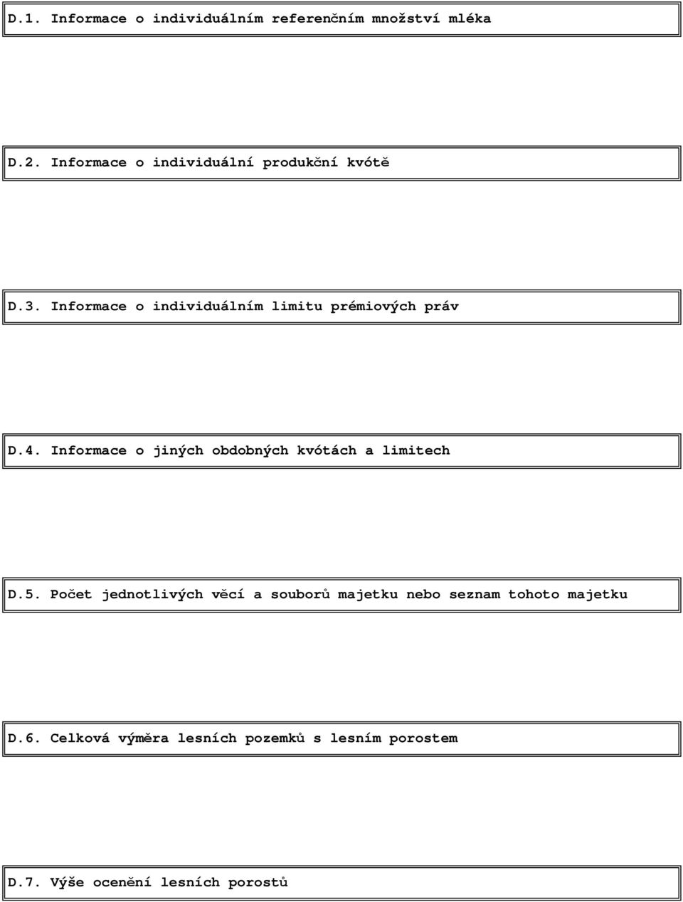 Informace o individuálním limitu prémiových práv D.4.