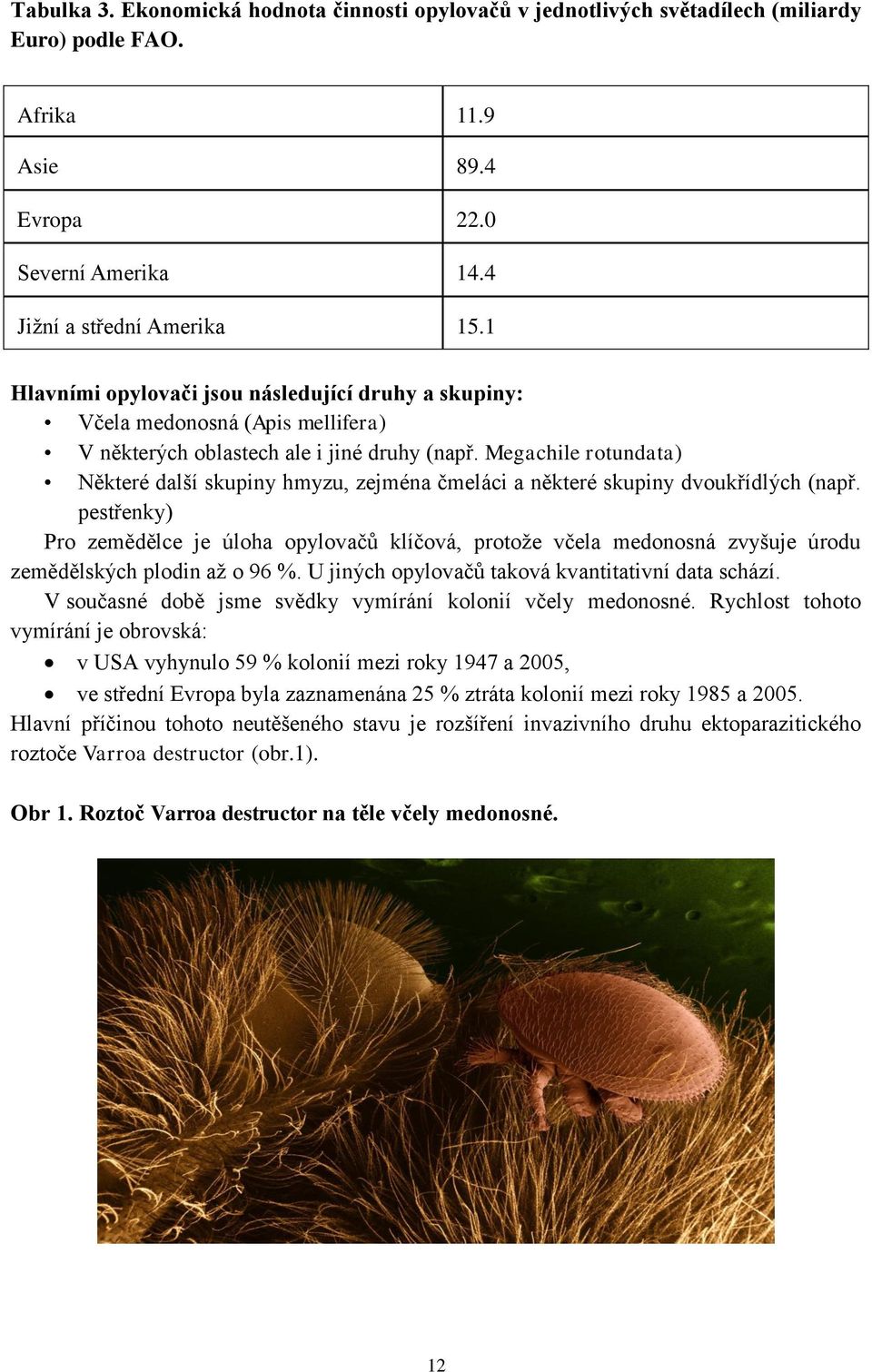 Megachile rotundata) Některé další skupiny hmyzu, zejména čmeláci a některé skupiny dvoukřídlých (např.