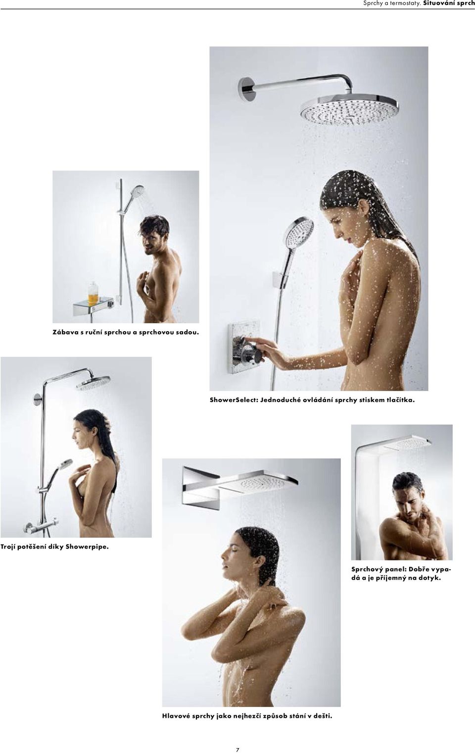 ShowerSelect: Jednoduché ovládání sprchy stiskem tlačítka.