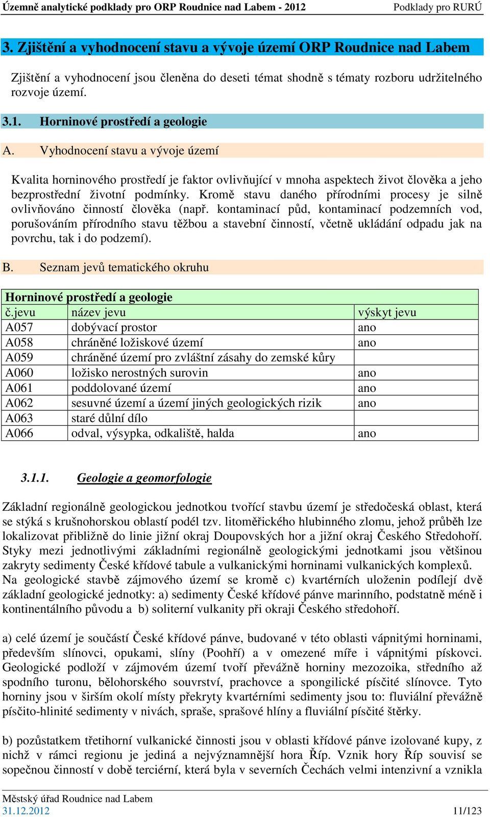 Kromě stavu daného přírodními procesy je silně ovlivňováno činností člověka (např.