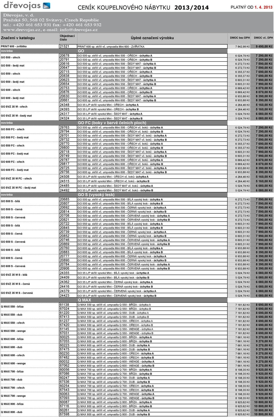 20678 20616 20715 20623 20753 20630 24348 24317 GO 500 sp. skříň vč. umyvadla Mini 500 - OŘECH - úchytka A GO 500 sp. skříň vč. umyvadla Mini 500 - ŠEDÝ MAT - úchytka A GO 550 sp. skříň vč. umyvadla Mini 550 - OŘECH - úchytka A GO 550 sp.