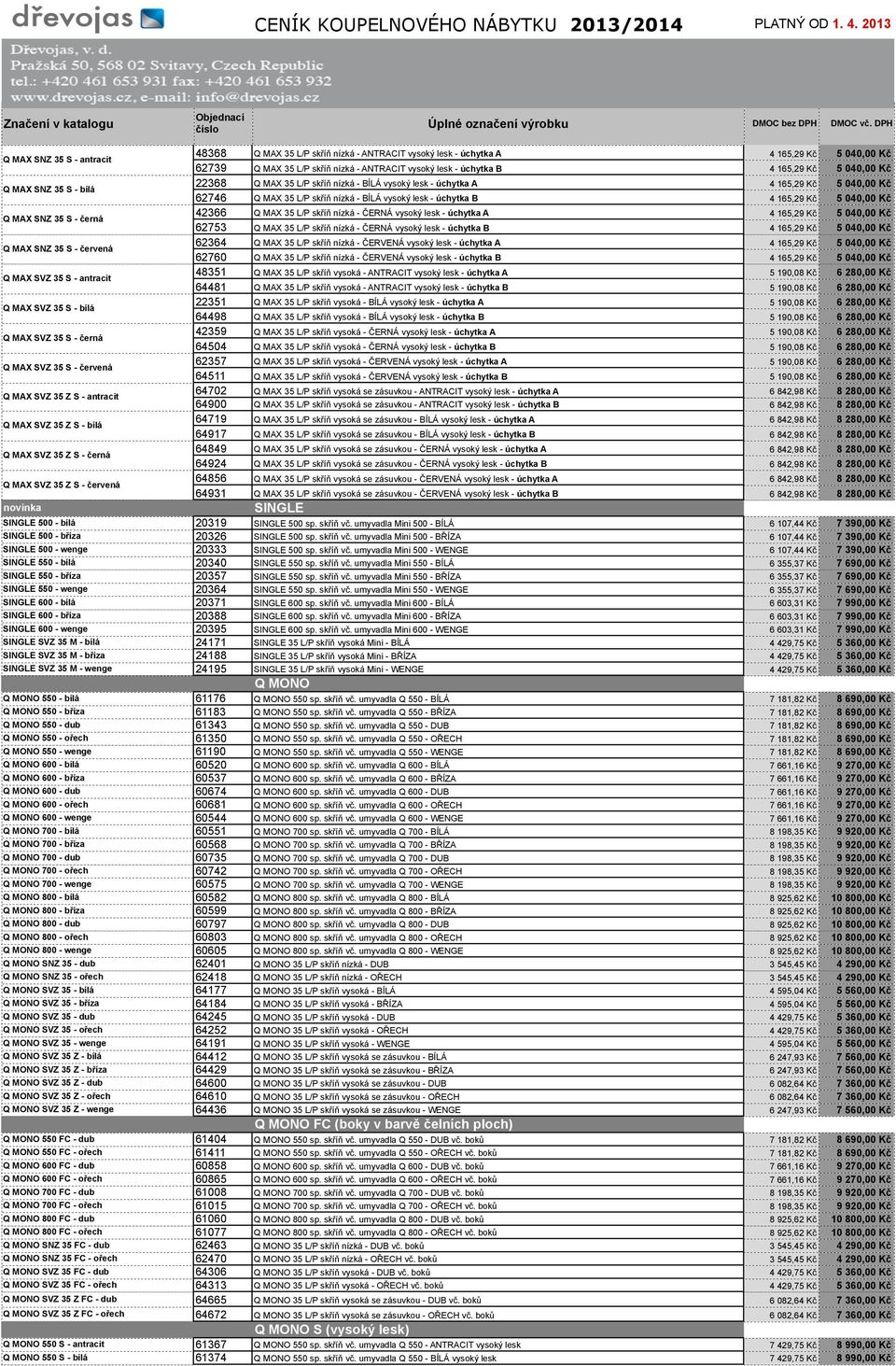 ANTRACIT vysoký lesk - úchytka A Q MAX 35 L/P skříň nízká - BÍLÁ vysoký lesk - úchytka A Q MAX 35 L/P skříň nízká - ČERNÁ vysoký lesk - úchytka A Q MAX 35 L/P skříň nízká - ČERVENÁ vysoký lesk -