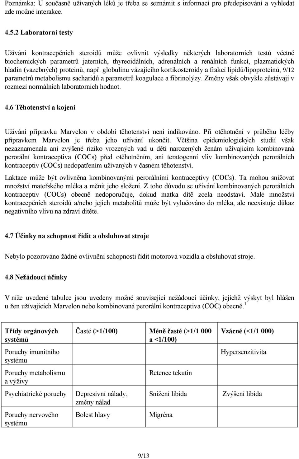 plazmatických hladin (vazebných) proteinů, např. globulinu vázajícího kortikosteroidy a frakcí lipidů/lipoproteinů, 9/12 parametrů metabolismu sacharidů a parametrů koagulace a fibrinolýzy.