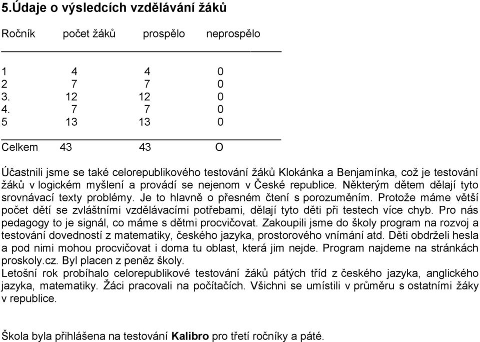 Některým dětem dělají tyto srovnávací texty problémy. Je to hlavně o přesném čtení s porozuměním.