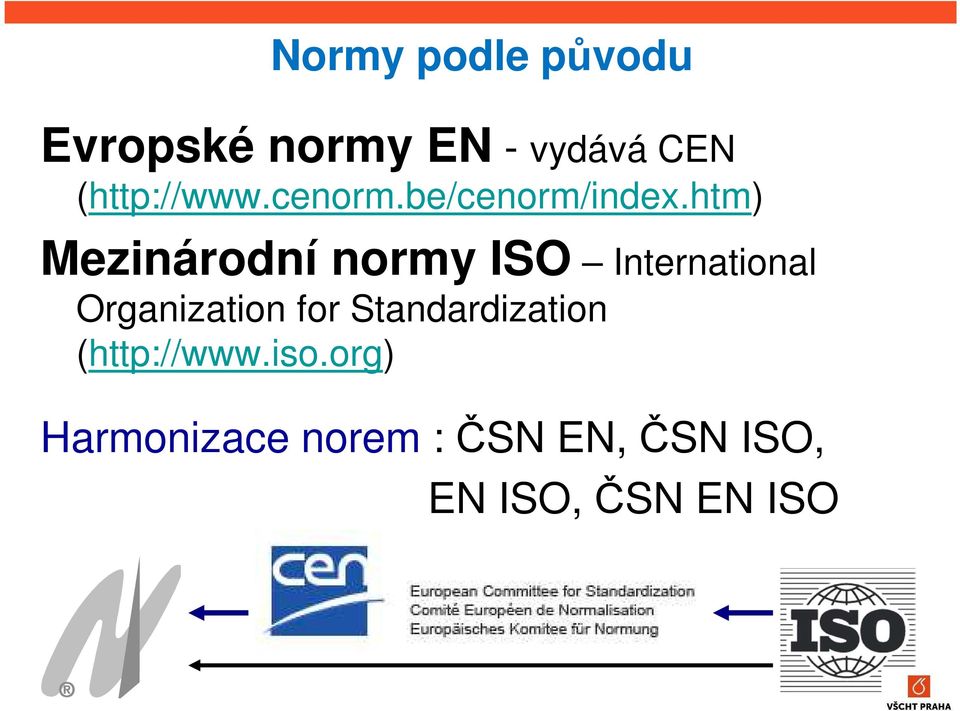htm) Mezinárodní normy ISO International Organization for