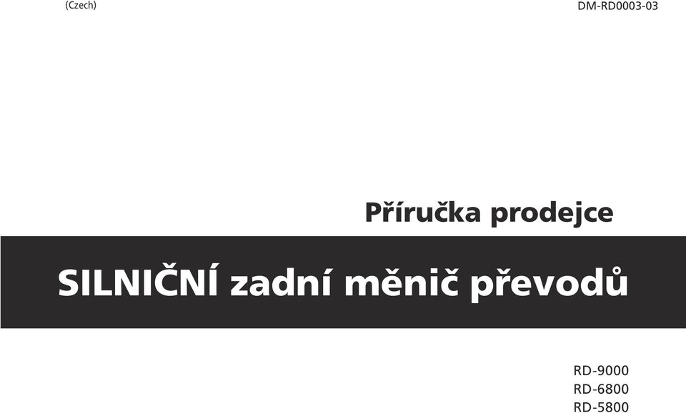 SILNIČNÍ zadní měnič