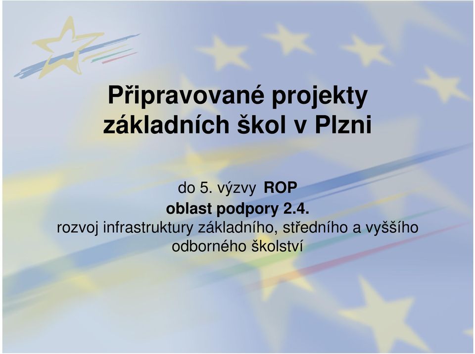 výzvy ROP oblast podpory 2.4.