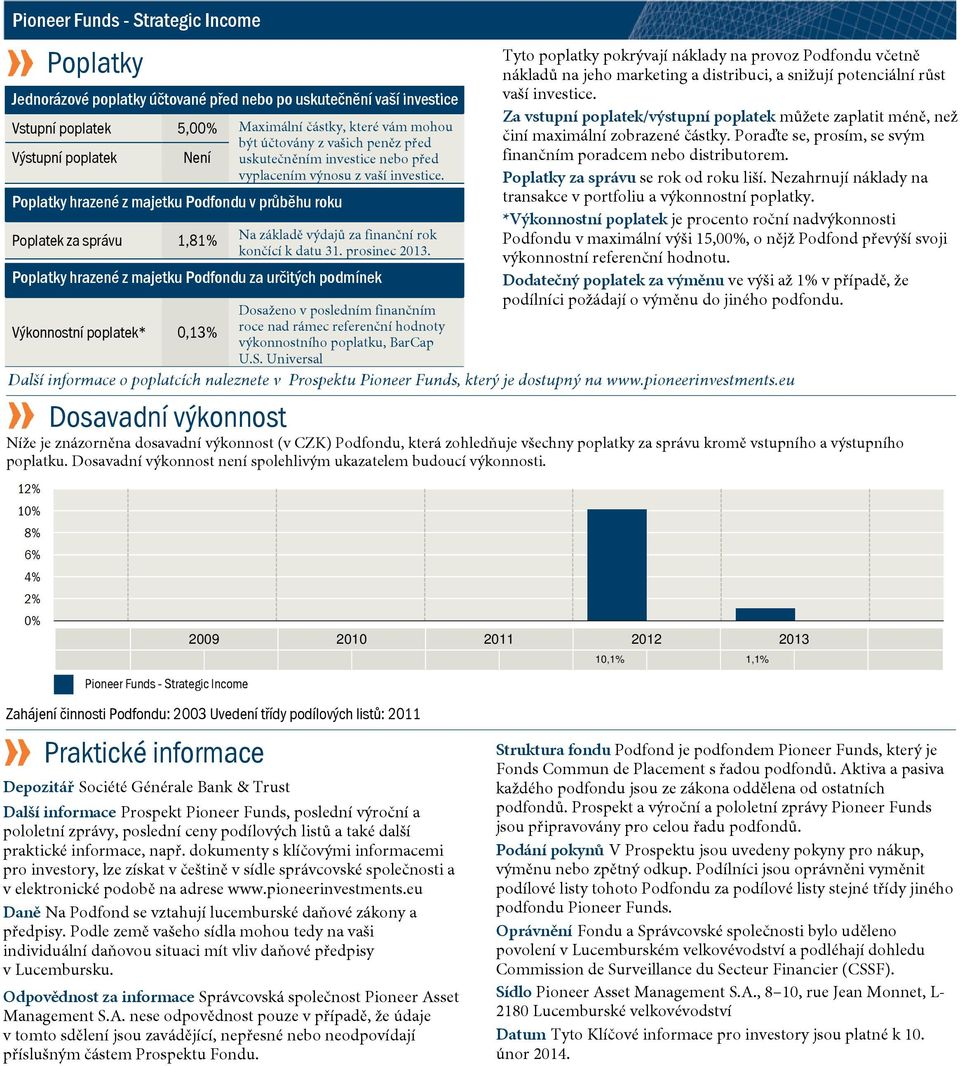 Na základě výdajů za finanční rok končící k datu 31. prosinec 2013.