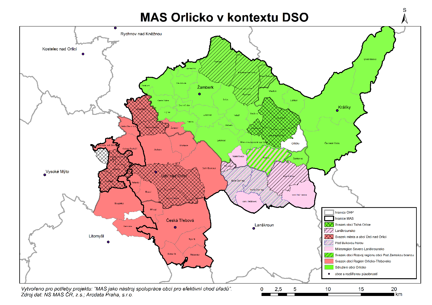 Obr. 1: MAS ORLICKO v kontextu ORP