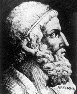 Archimédes ze Syrakus (287 212). Významný řecký matematik, fyzik, filosof, Konstruktér a experimentátor, obránce Syrakus před Římany. Nejvýznamnější přírodovědec starověku (Obr. 5)