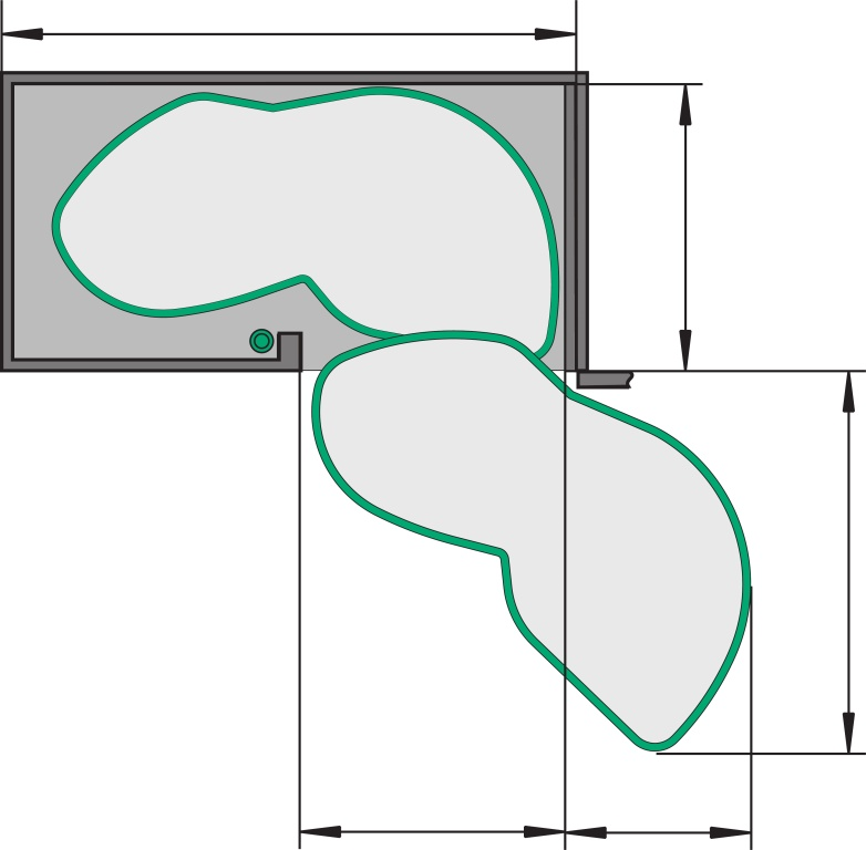 0005 Koše ARENAplus Style, biele dno 1 sada 245,04 1 LeMans ll pravý, 600 mm Kôš Arena Style 077932.