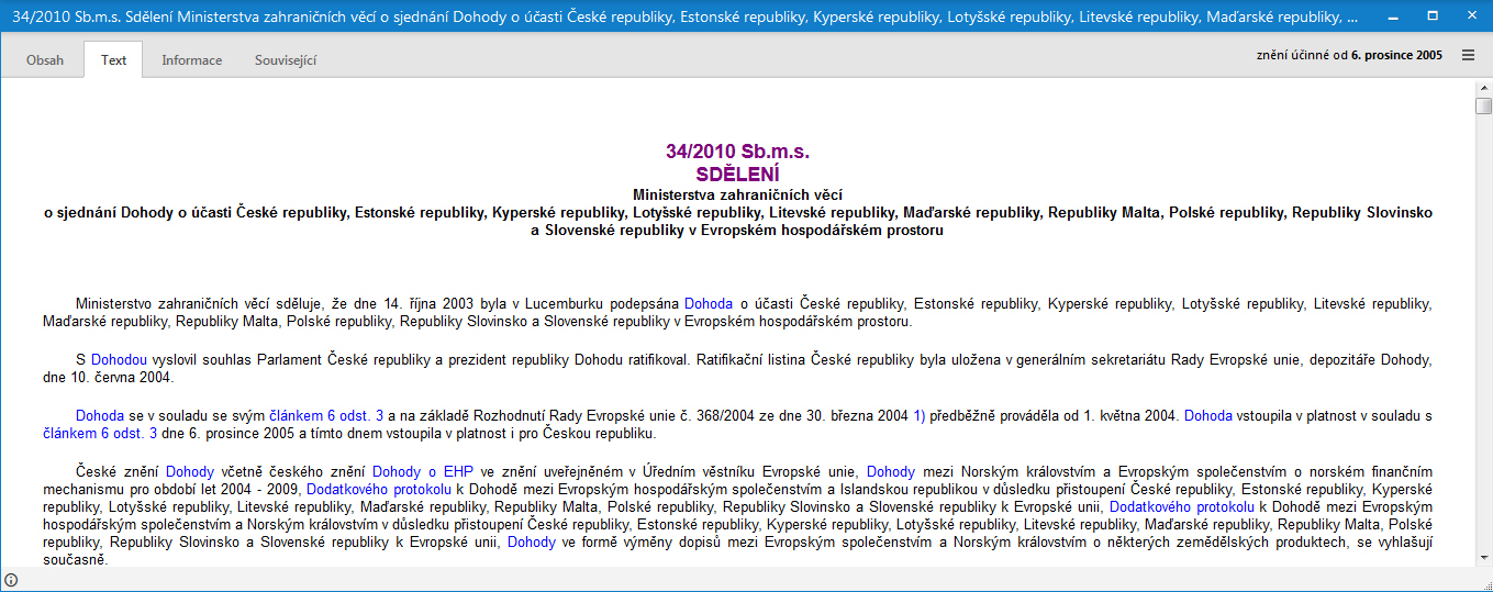 2.5 Pracovní plocha Samotná práce s dokumenty produktu CODEXIS ONLINE probíhá ve střední části okna, dále označované jako pracovní plocha.