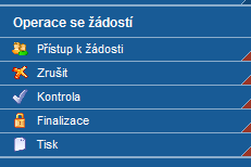 Tisk a předání ţádosti Zmáčknutím tlačítka TISK se ţádost vygeneruje do formátu.