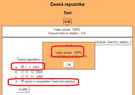 Kapitola čtvrtá Nejprve v okně modulu JQuiz vybereme z rozevíracího panelu volbu Multi-select, a poté k otázce zadáme několik variant odpovědí.