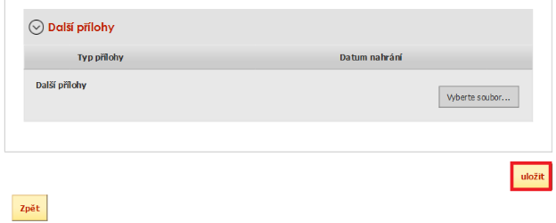 Pokud byl příjemce vyzván na doplnění žádosti a příloh nebo pouze příloh zařadí přílohy podle toho, zda jsou povinné, nepovinné nebo další přílohy.