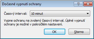 4.5.5 Programové menu V hlavním programovém menu se nacházejí některé z nejdůležitějších konfiguračních možností a funkcí. Často používané Nejčastěji používané součásti ESET NOD32 Antivirus.