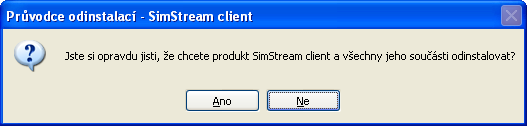 2. ODINSTALACE PROGRAMU Téměř každý program, který je ve Windows nainstalován, je zařazen do nabídky START v sekci programy a stejně tomu je i v případě programu SimStream.