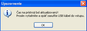 1234 Po vložení požadovaných údajov (meno užívateľa, heslo), kliknite na možnosť OK. Heslo je možné zmeniť v Menu aplikácie v položke Nastavenia.