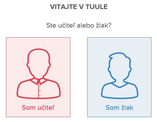 Po kliknutí na tlačidlo Prihlásiť (vpravo hore) aplikácia ponúka viacero možností prihlásenia: Bez prihlásenia je možné materiály len prezerať.