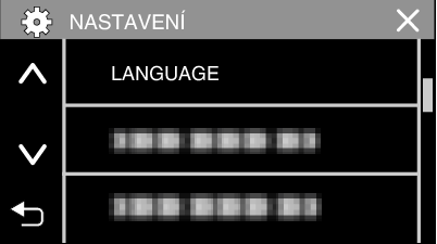 Začínáme 7 Zvolte region, ve kterém bydlíte, a klepněte na ULOŽIT Změna jazyka zobrazení Jazyk zobrazení lze změnit 1 Klepněte na MENU 0 Zobrazí se časový rozdíl mezi zvoleným městem a GMT (Greenwich